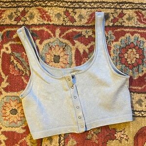 Aeropostale Gray Button-Front Women's tank top